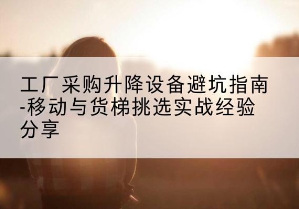 吉首移动式升降机怎么选-工厂采购升降设备避坑指南-移动与货梯挑选实战经验分享